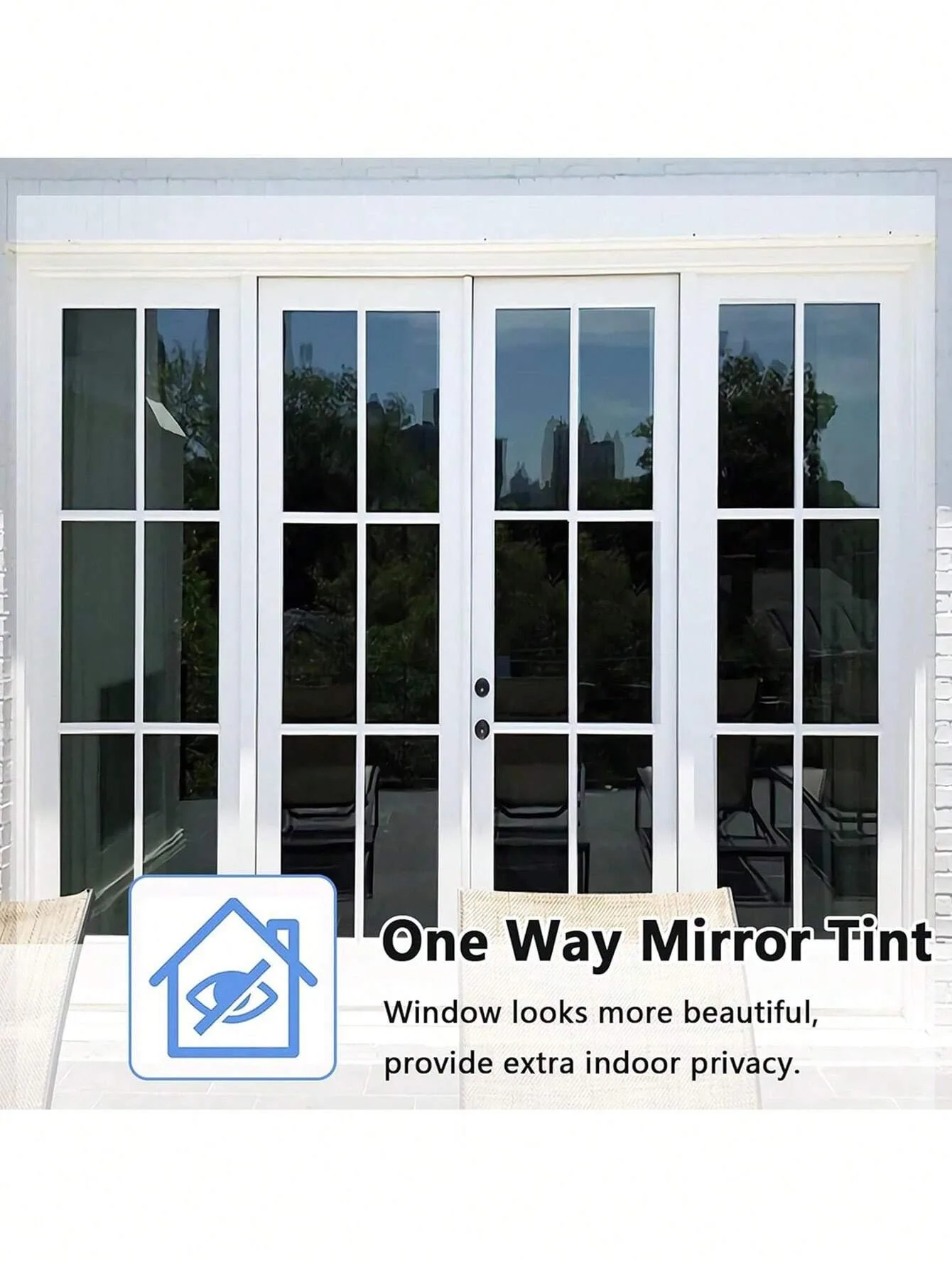 5% VLT Black Window Tint Film Self Adhesive Car Window Privacy Dark Tint Sun Block Heat Control UV Protection