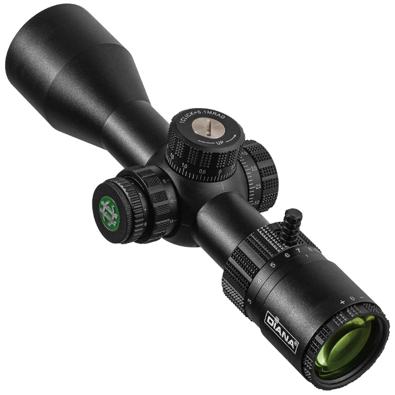 

Тактический прицел DIANA HD ED-MOA 3-12X44 SFIR FFP с первой фокальной плоскостью и подсветкой прицельной сетки R&G