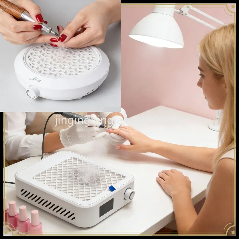 The new nail art vacuum cleaner supplied by the manufacturer in 2026, a large suction nail art shop special nail dust collector