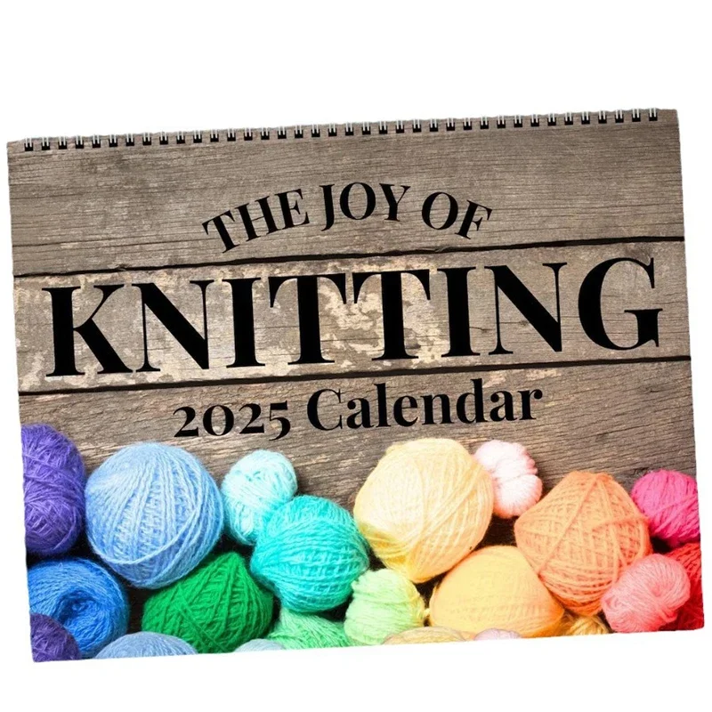 Selling Individuality Creative New Portable Funny Knitting Calendar 2025 Knitting Calendar