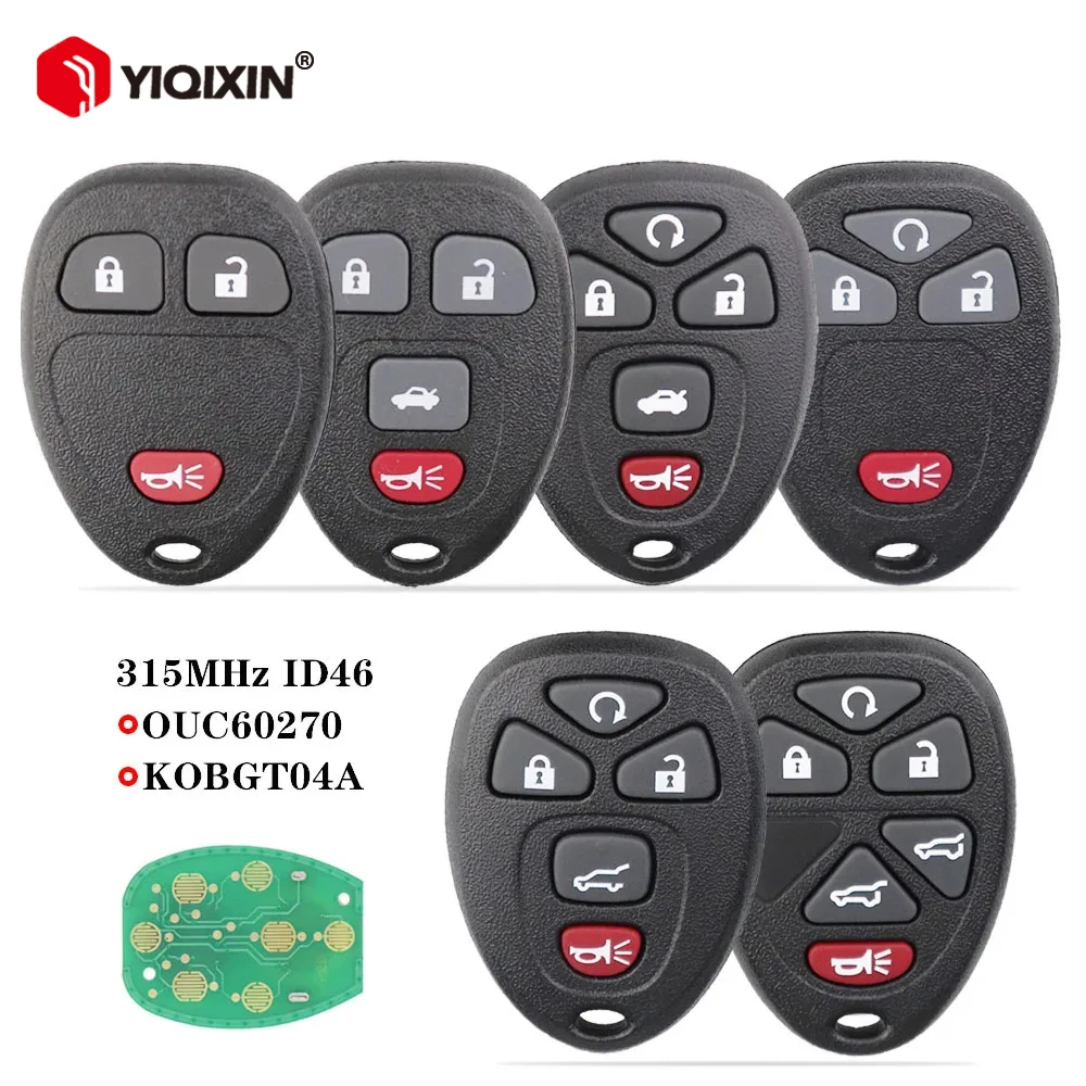 315Mhz Remote Car Key OUC60270/KOBGT04A For Chevrolet Buick Cadillac Avalanche Tahoe Traverse GMC Acadia Yukon Saturn Outlook