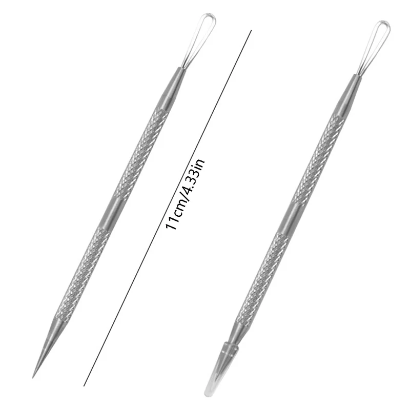 Blackhead Comedone Acne Pimple Blemish Extractor Remover Double Head Stainless Steel Needles Remove Tools Face Skin Care Pore Cl