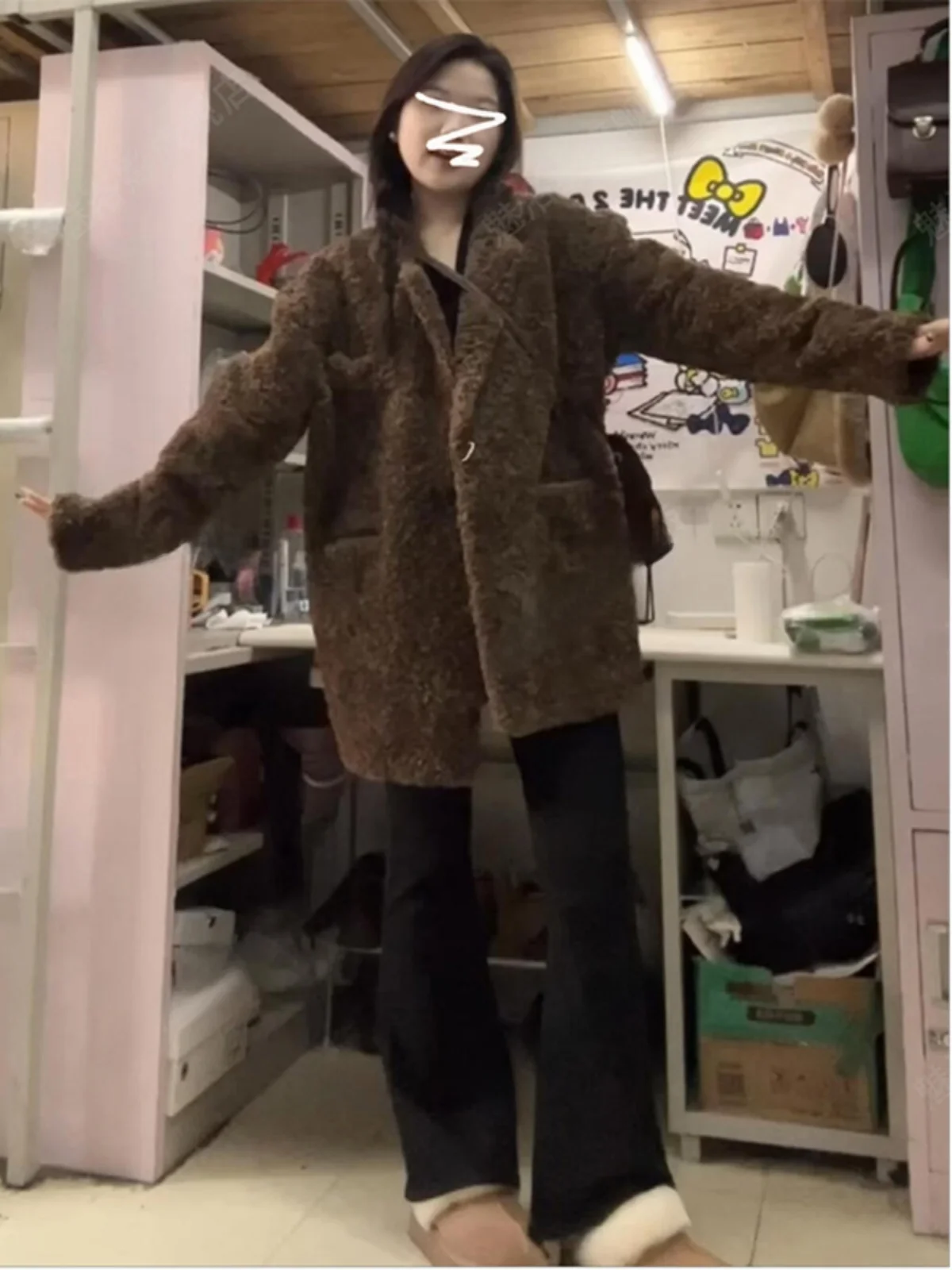 

Женская куртка из овечьей шерсти, осенне-зимняя, новая модель, высококачественная, в уличном стиле, утепленная, средней длины, в корейском стиле, хлопковая.