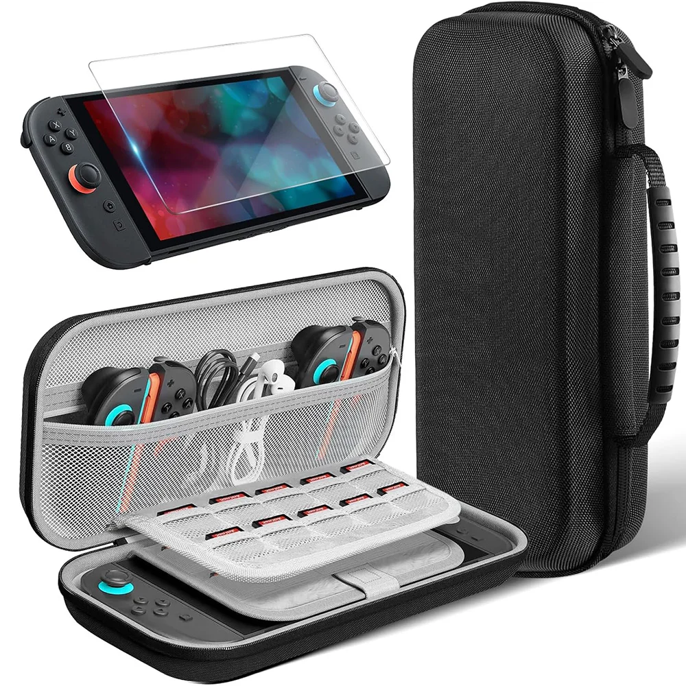 Custodia protettiva rigida per il trasporto della console Switch 2 e dei suoi accessori, custodia portatile compatibile con Switch 2.