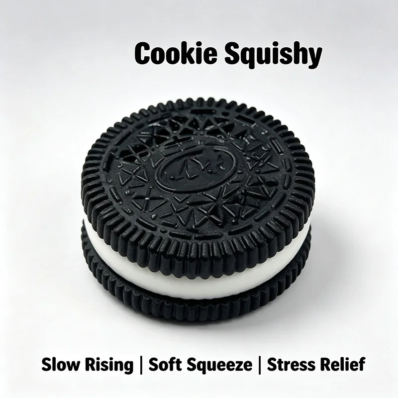 Black and White Cookie Squeeze Ball Stress Relieving Small Toy High Beauty Stress Relieving Tool