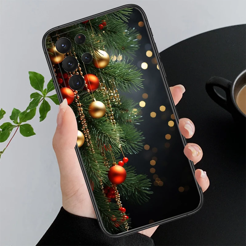

Merry Christmas Tree Phone Case For Samsung A55 A16 A56 A36 A35 A15 A53 A54 A33 A34 A25 A05S A52 A52S A14 A24 A26 A71