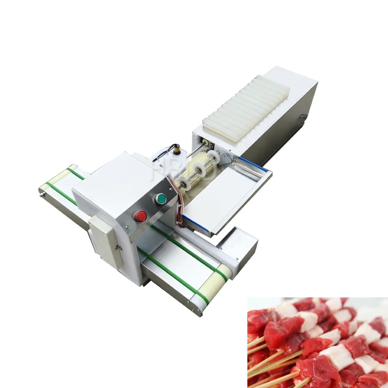 

Stainless Steel Chicken Skewer Making Machine | Fully Automatic Lamb And Pork Skewer Machine