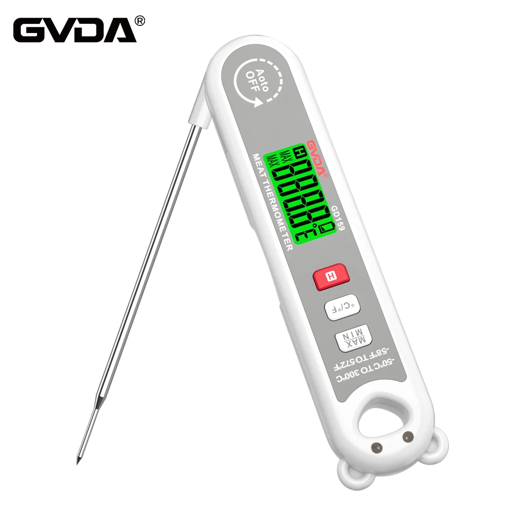 

GVDA Digital Food Thermometer for Cooking Meat Milk BBQ Temperature Measuring Oven Liquid Oil Water Thermometer Kitchen Tools