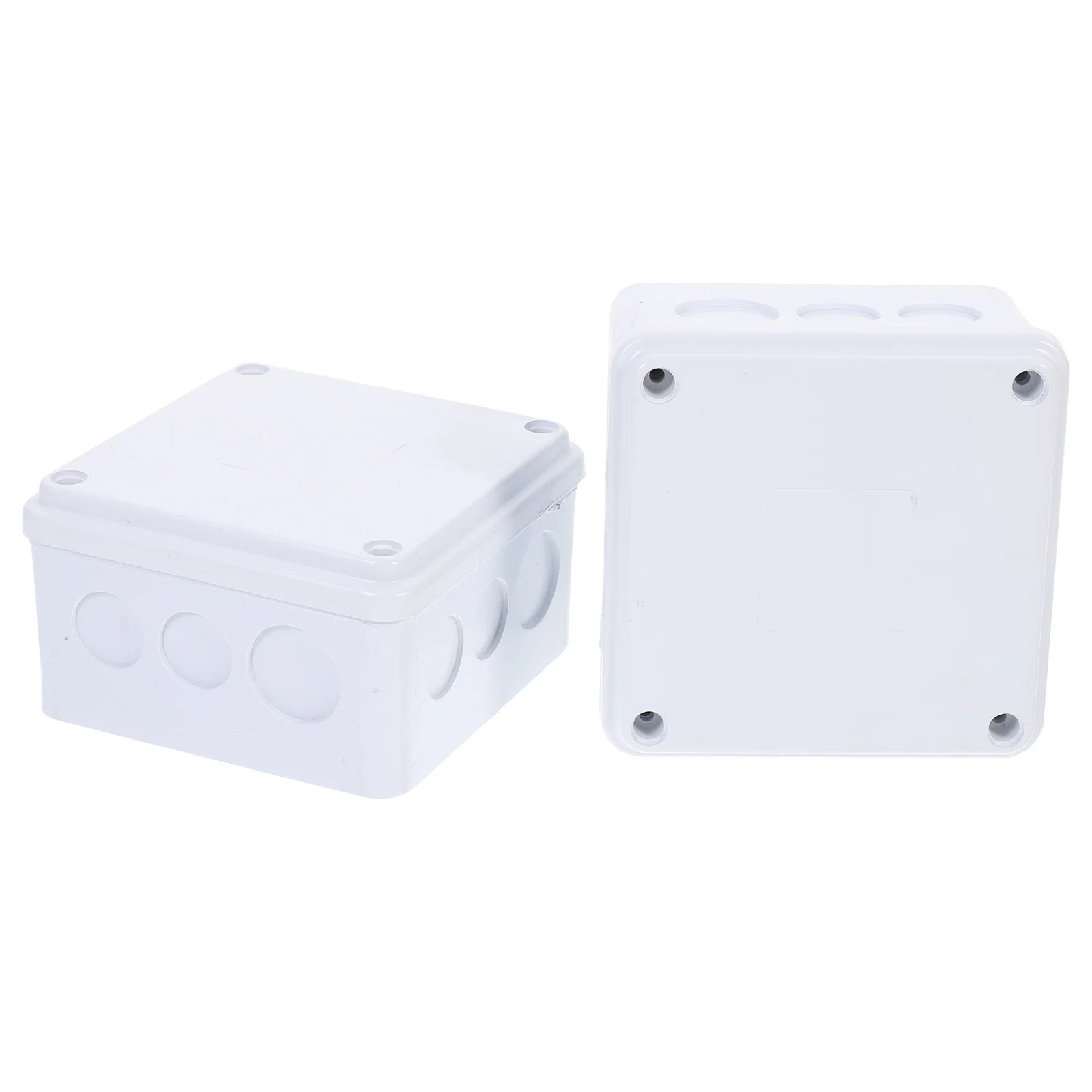 

2Pcs Waterproof Junction Box Weatherproof Electrical Box Plastic Enclosure Dustproof Splash Proof for Electronic Projects