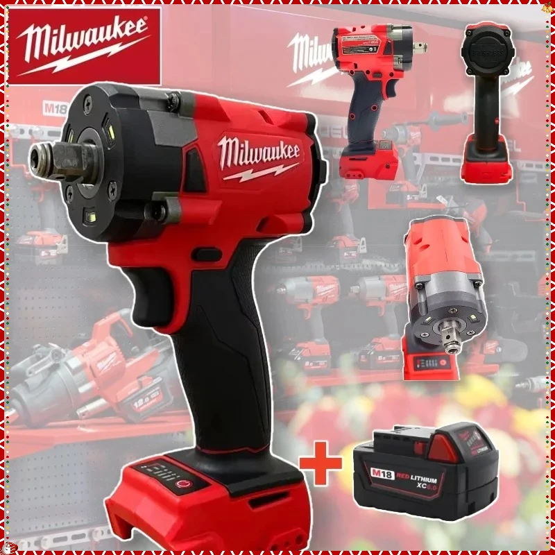ميلووكي 800NM مثقاب صدمي بدون فرشاة 1/2 أدوات مفك براغي لإصلاح شاحنة السيارة بدون بطارية #3