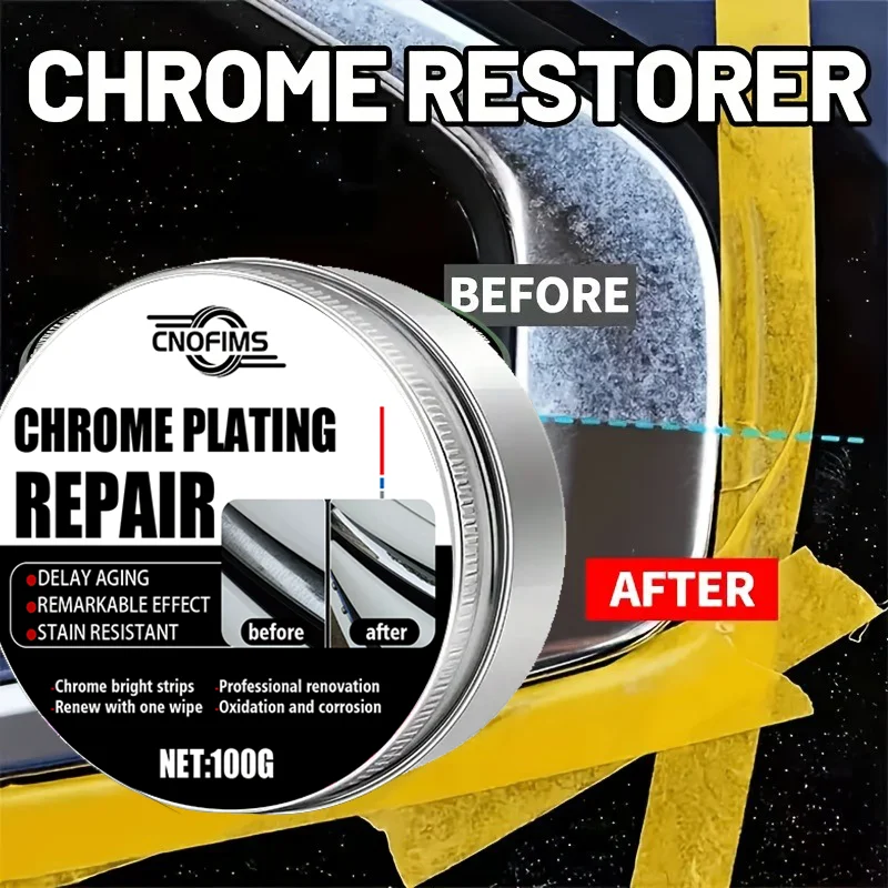 NEW 100g universal automotive chrome repair paste, for door handles and window frame chrome repair, automatic polishing oxide pa