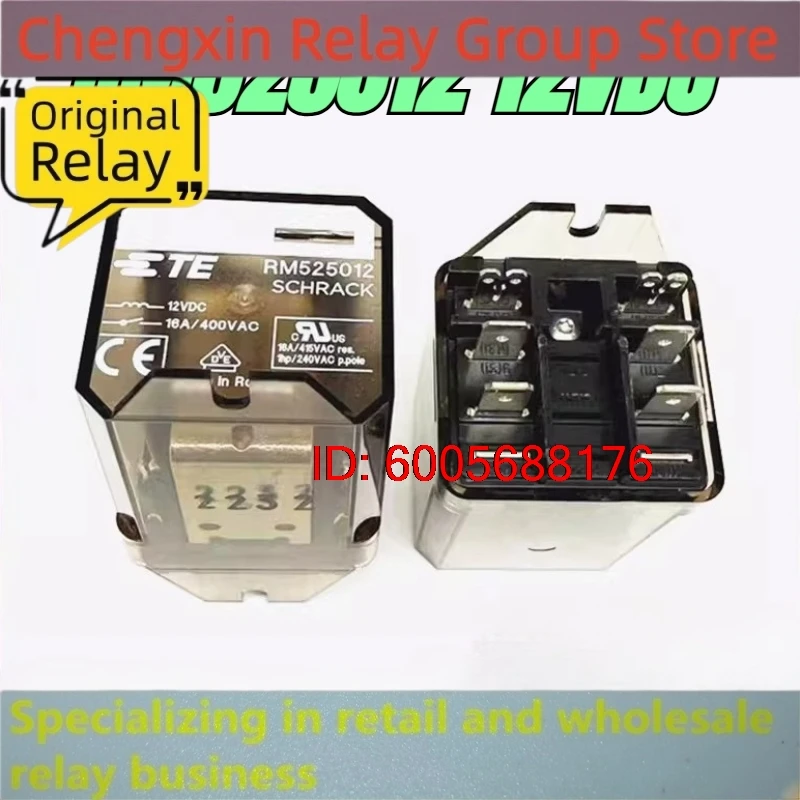 New 10pcs/lot RM525012 12VDC SCHRACK 16A 6pins 400VAC