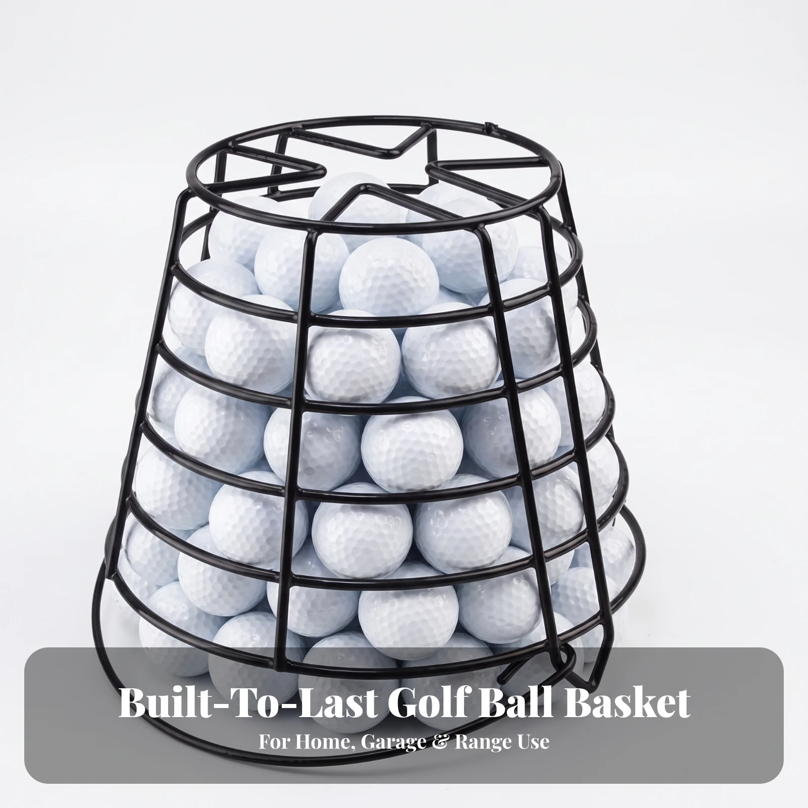 Golf Ball Basket Sturdy Golf Ball Holder Container Compact for Golfers, Driving Range