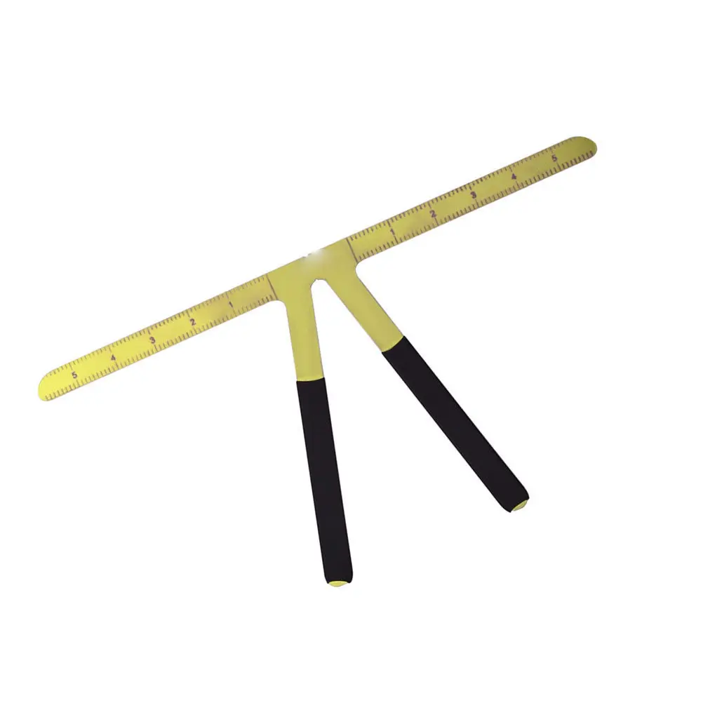 Premium Stainless Steel Eyebrow Ruler with Clear Scale Markings for Easy Measurement Triangle Shape Design High Durability