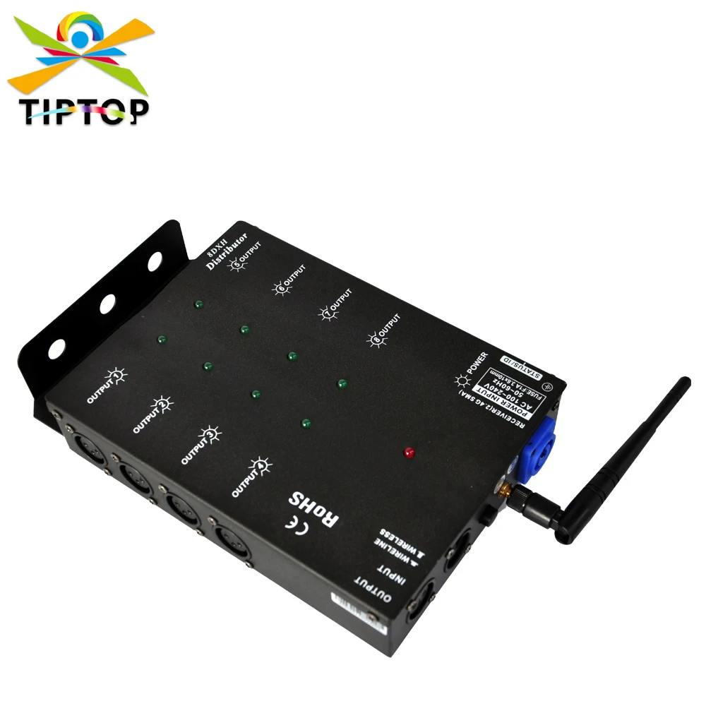 8 Channels DMX Distributor with 2.4G Wireless DMX 512,Communication Distance 300m High Quality and Variety Use DMX Splitter