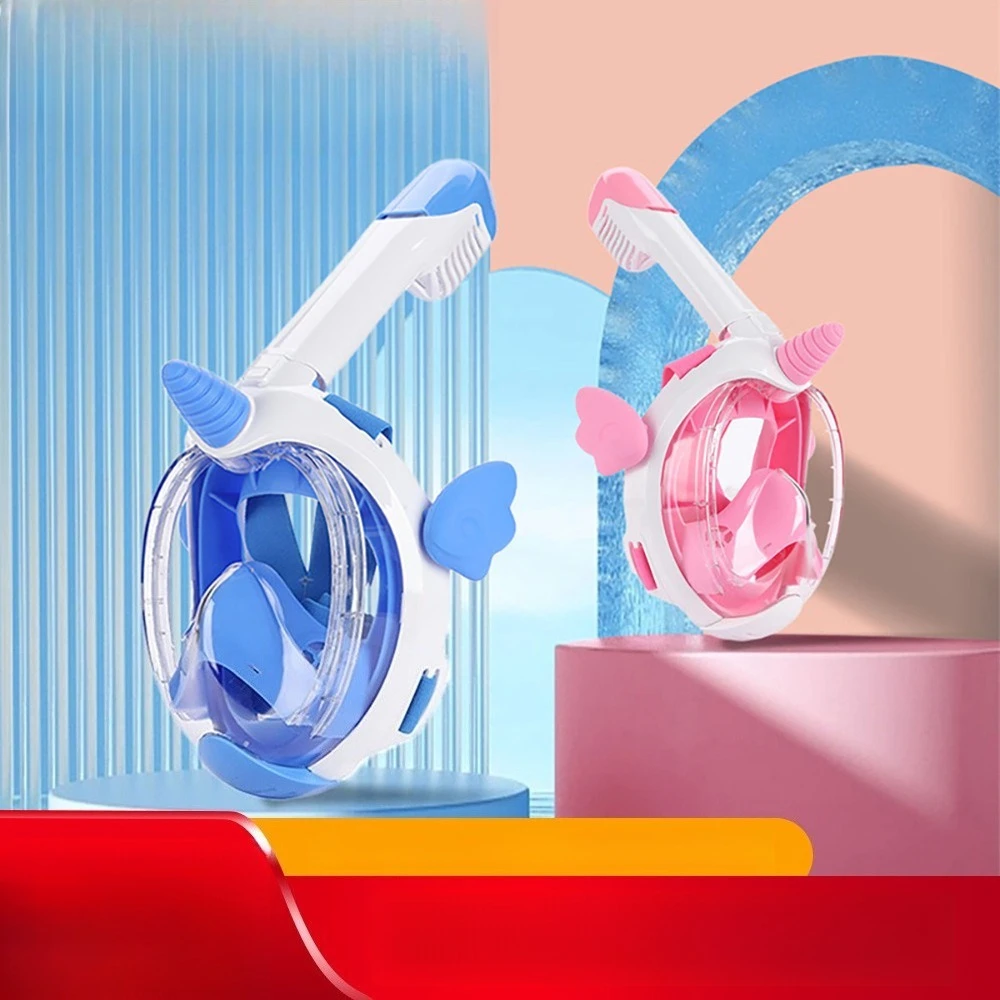 

Diving mask Children's new full dry anti-fog waterproof unicorn diving goggles snorkeling mask