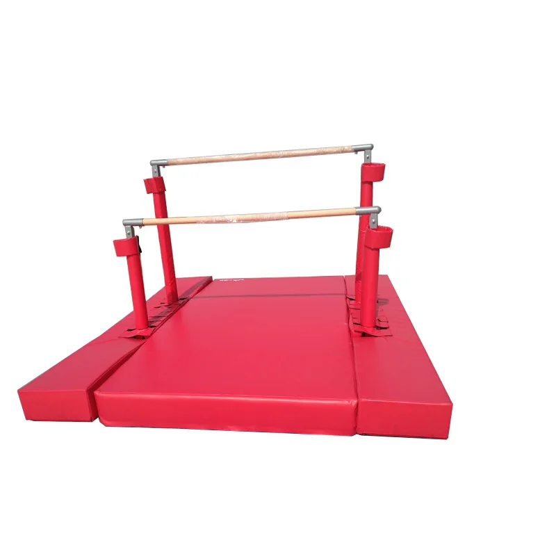 

Adjustable Parallel Bars with Durable Mat Fitness Equipment