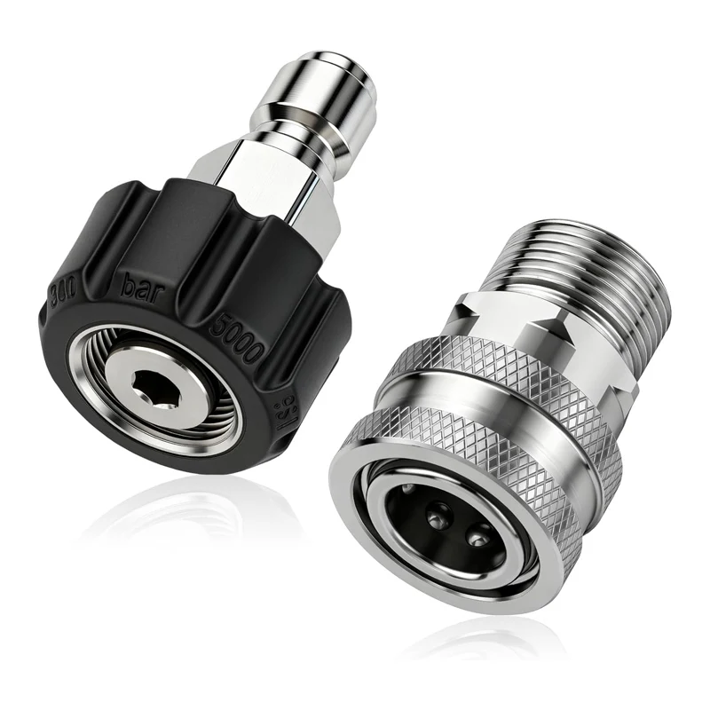 Pressure Washer Quick Connect Kit, M22-14mm/15mm to 3/8