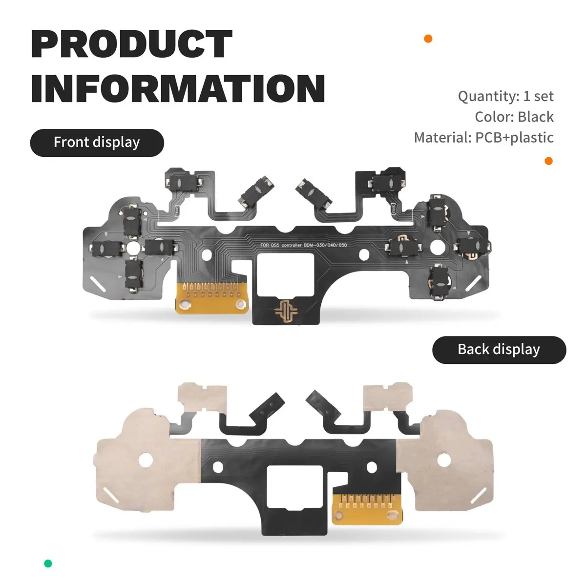 X10A Ergonomic Micro-Switch Tactile Clicky Hair Trigger Kit+Joystick Cap for Controller BDM-030/040/050 12 Key Click A