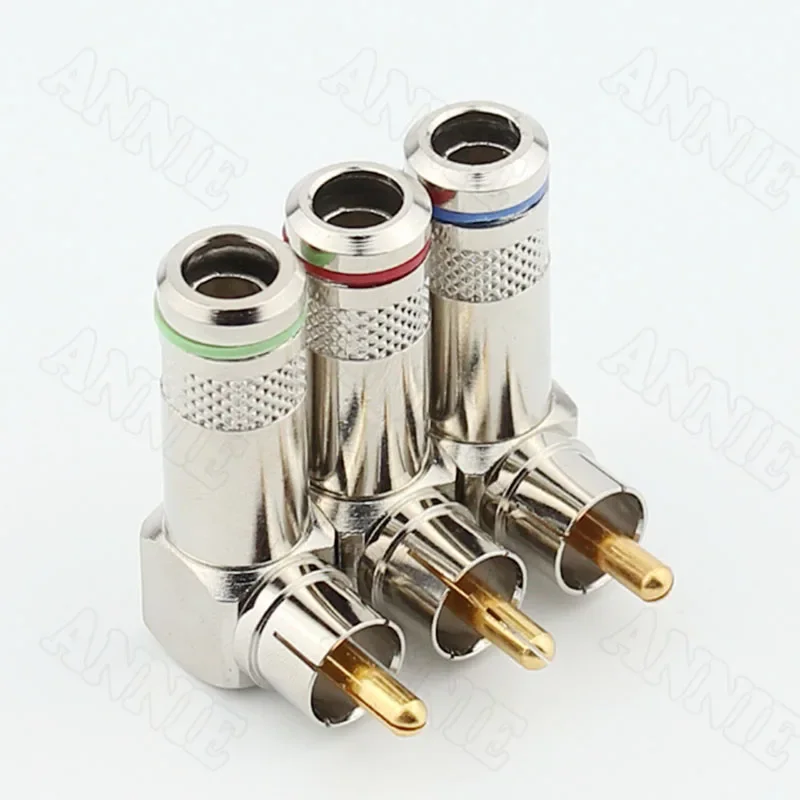 

80pcs/lot High Quality L Type RCA Orthogonal Elbow Socket AV Solderless Lotus Plug 90 Degrees Jack