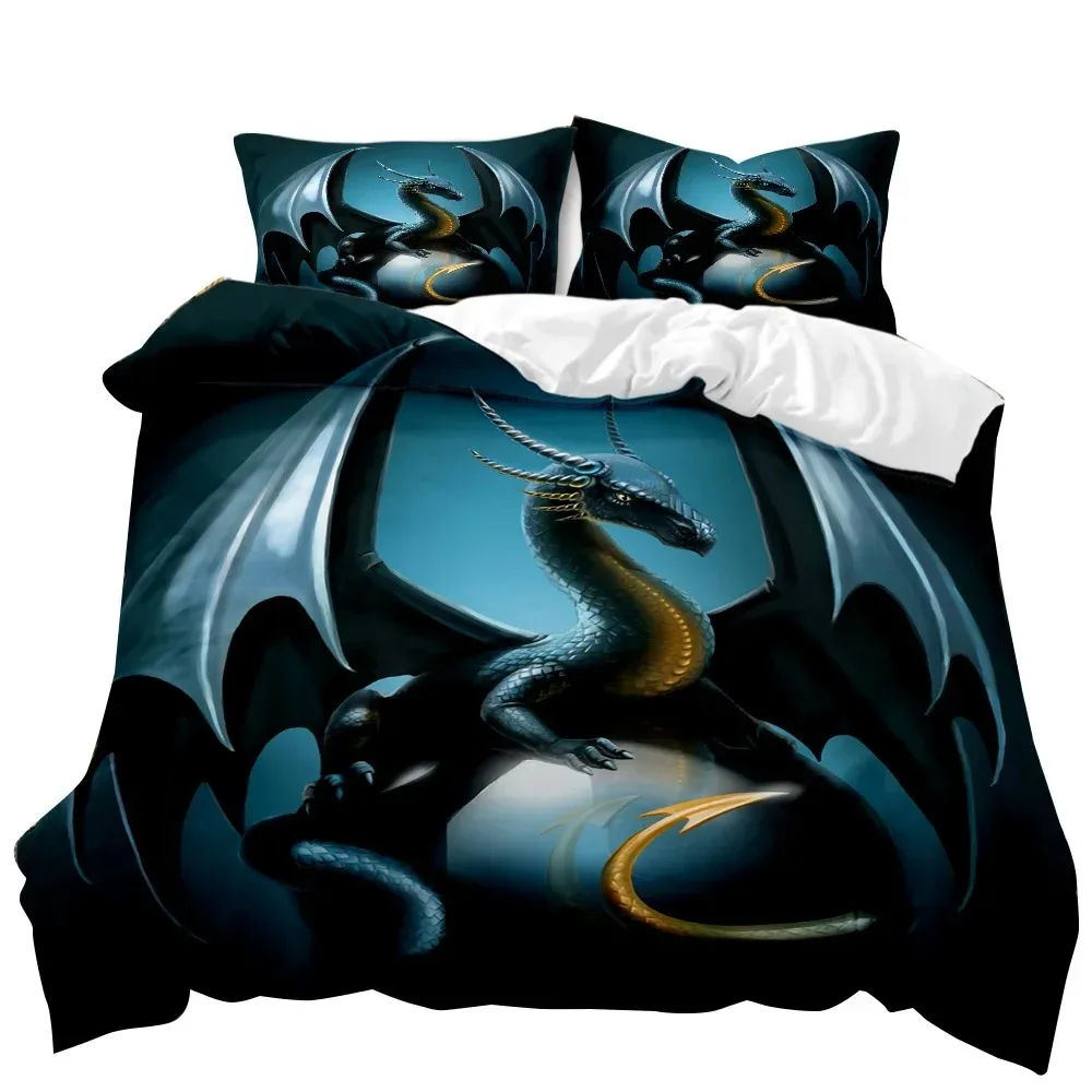 

Pterosaur Duvet Cover Set Pterosaur Dragon Fantasy for Boys Teens Twin Bedding Set Double Queen King Size Polyester Quilt Cover