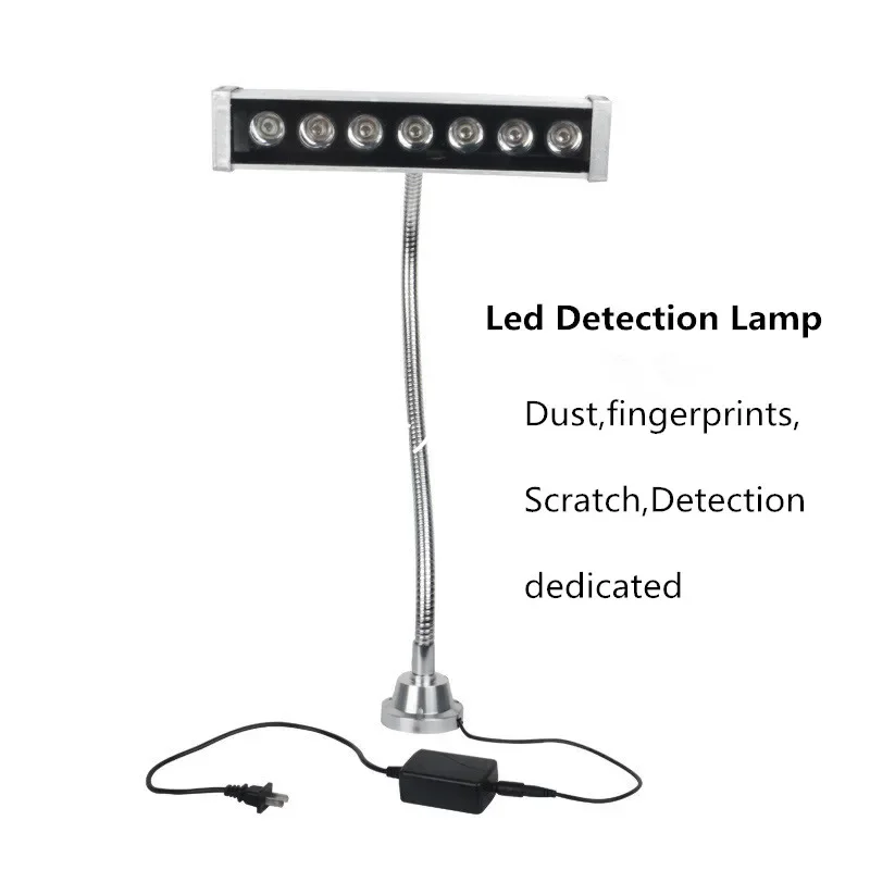 

Новый светодиодный светильник для обнаружения 7 Вт, светодиодная лампа для рабочего оборудования, зеленая лампа с регулируемой яркостью, специальный светильник для обнаружения пыли, отпечатков пальцев, царапин