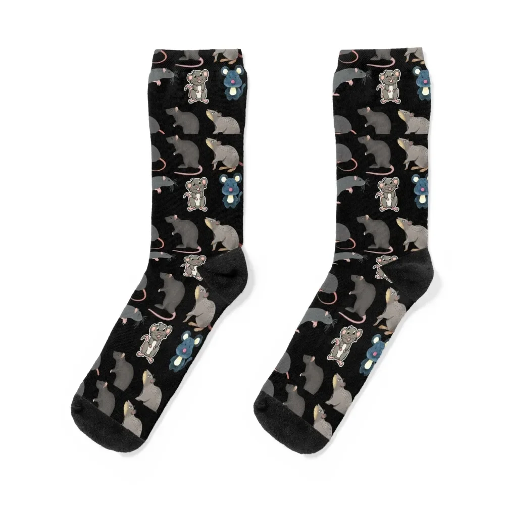 

Rat pattern -Rat lovers Socks cycling aesthetic short Stockings man Men Socks Luxury Brand Women's