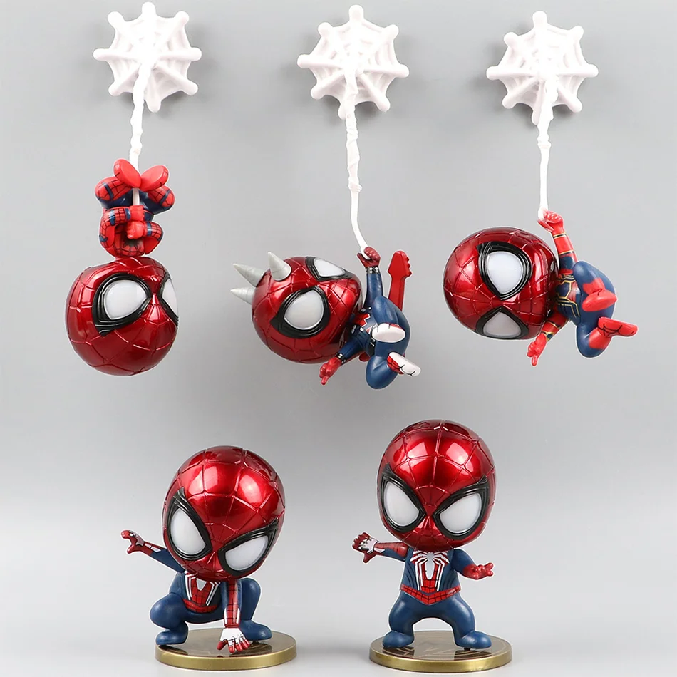 Anime Movies Spidermans Figure Cartoon Toys Super Hero Pvc Action Figure Model Dolls Kid Toy Tabletop Toys For Christmas Gifts