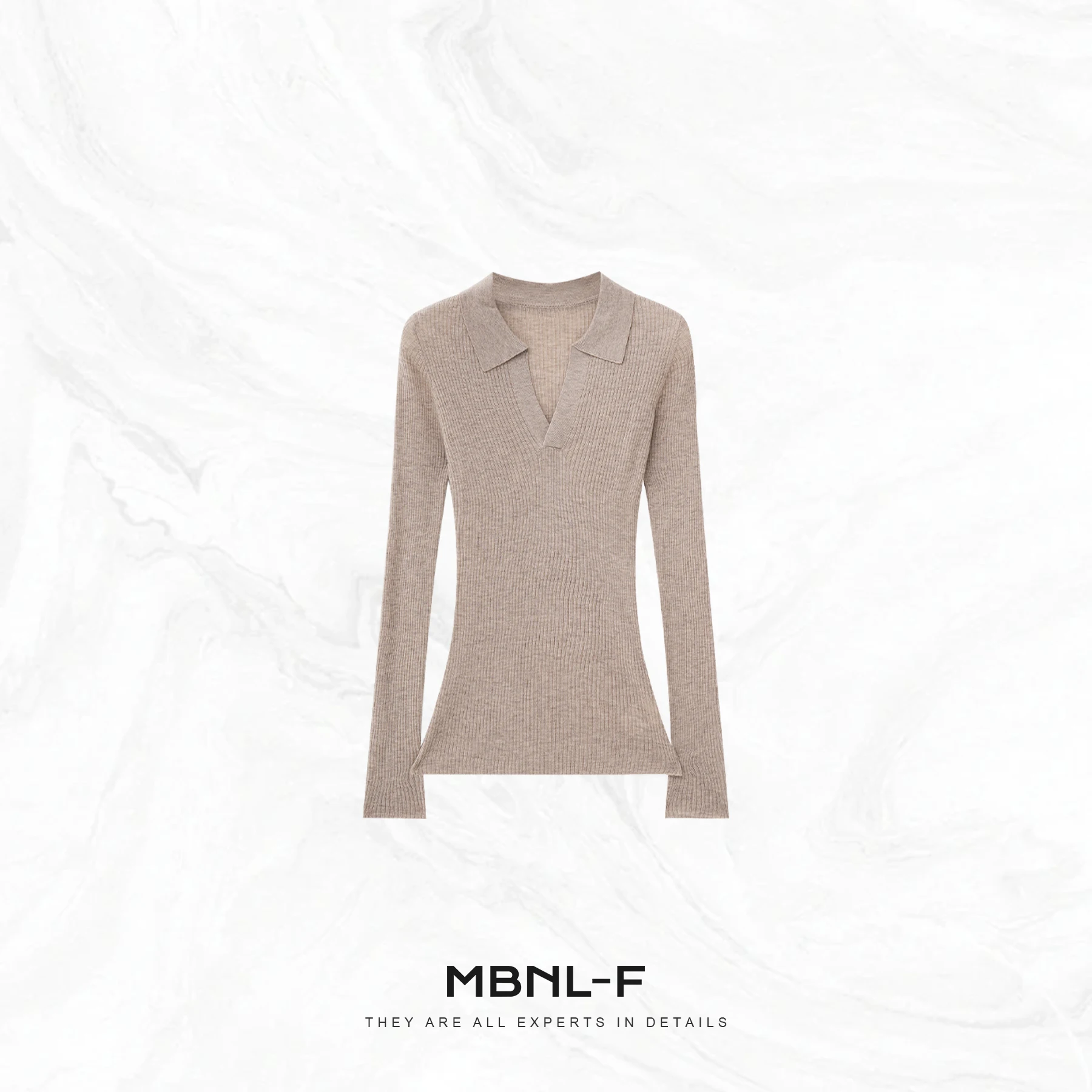 

MBNLF Women's Long Sve Wool Blend Knit Base irt Simple O-Ne Design Spring Faion Ladies' Premium Quali Knittedwear