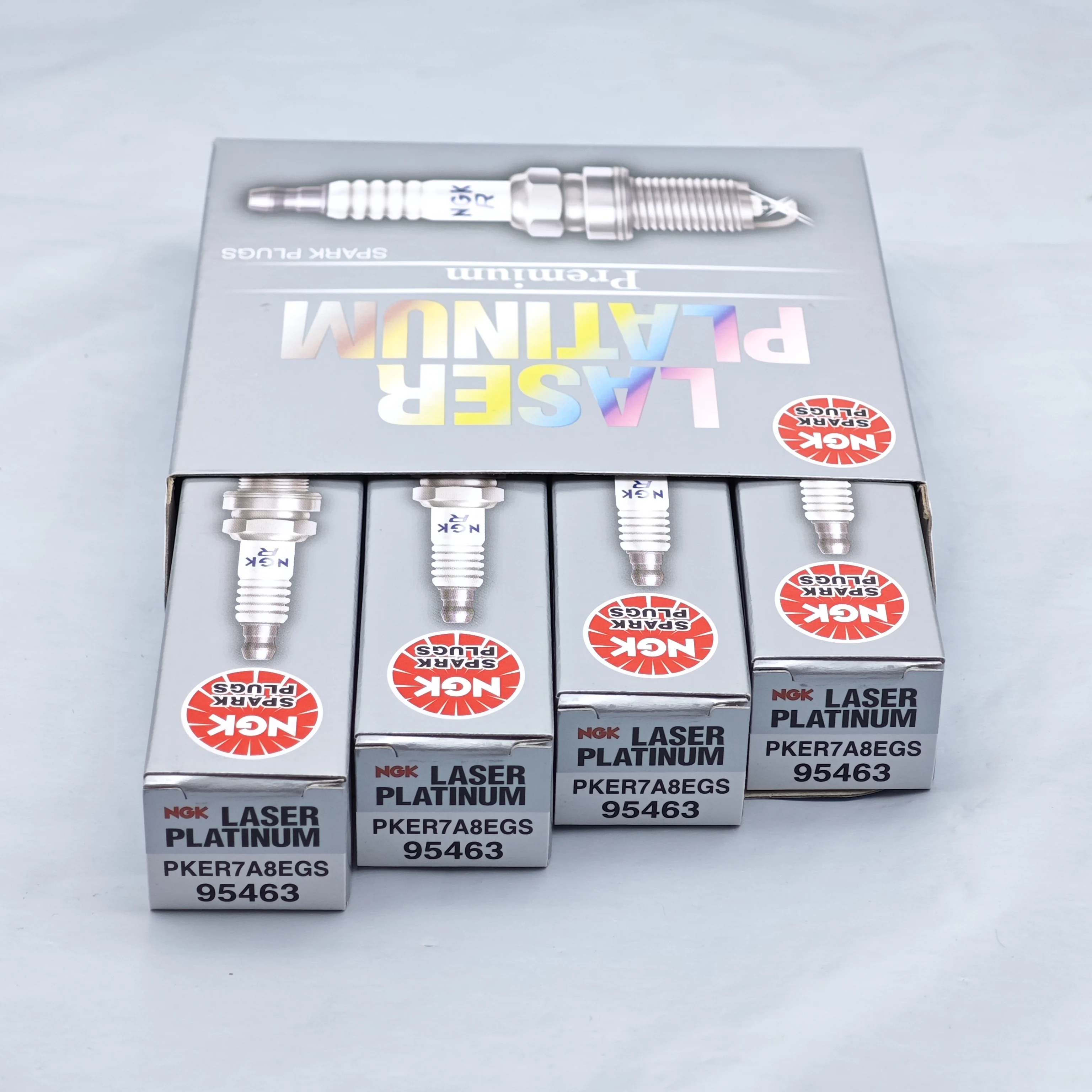 4pcs 04E905602 NGK Laser Iridium Spark Plug PKER7A8EGS 95463 Suitable For Golf 7 Octavia Swift Teng Touran OEM 04E905602