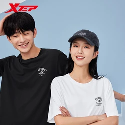 Xtep Knitting For Men And Women 2024 Summer Soft Sweat-Absorbing Sweatshirt Trendy Retro Fashion Versatile Tops 876227010236