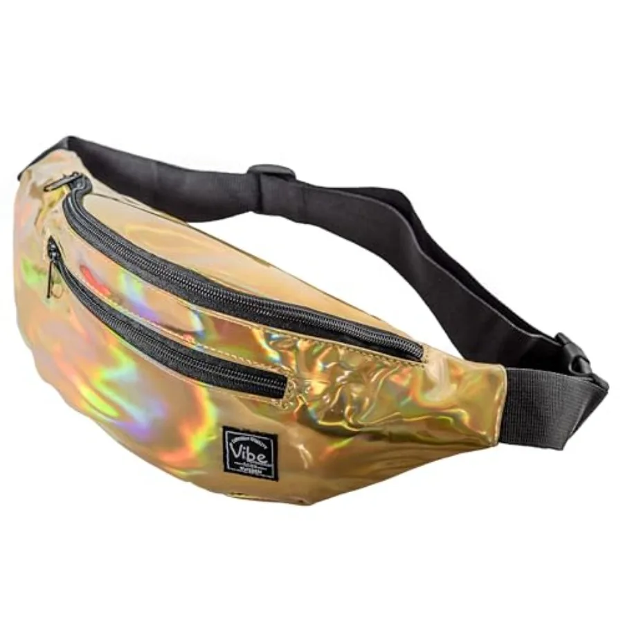 

Fanny Pack for Men Women - Many Prints - Holographic Cute Waist Bag for Festival Rave Hiking Running Cycling