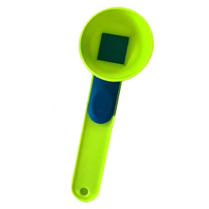 Spill Proof Powder Funnel Measuring Spoon Sliding Scooper for Gym Enthusiasts