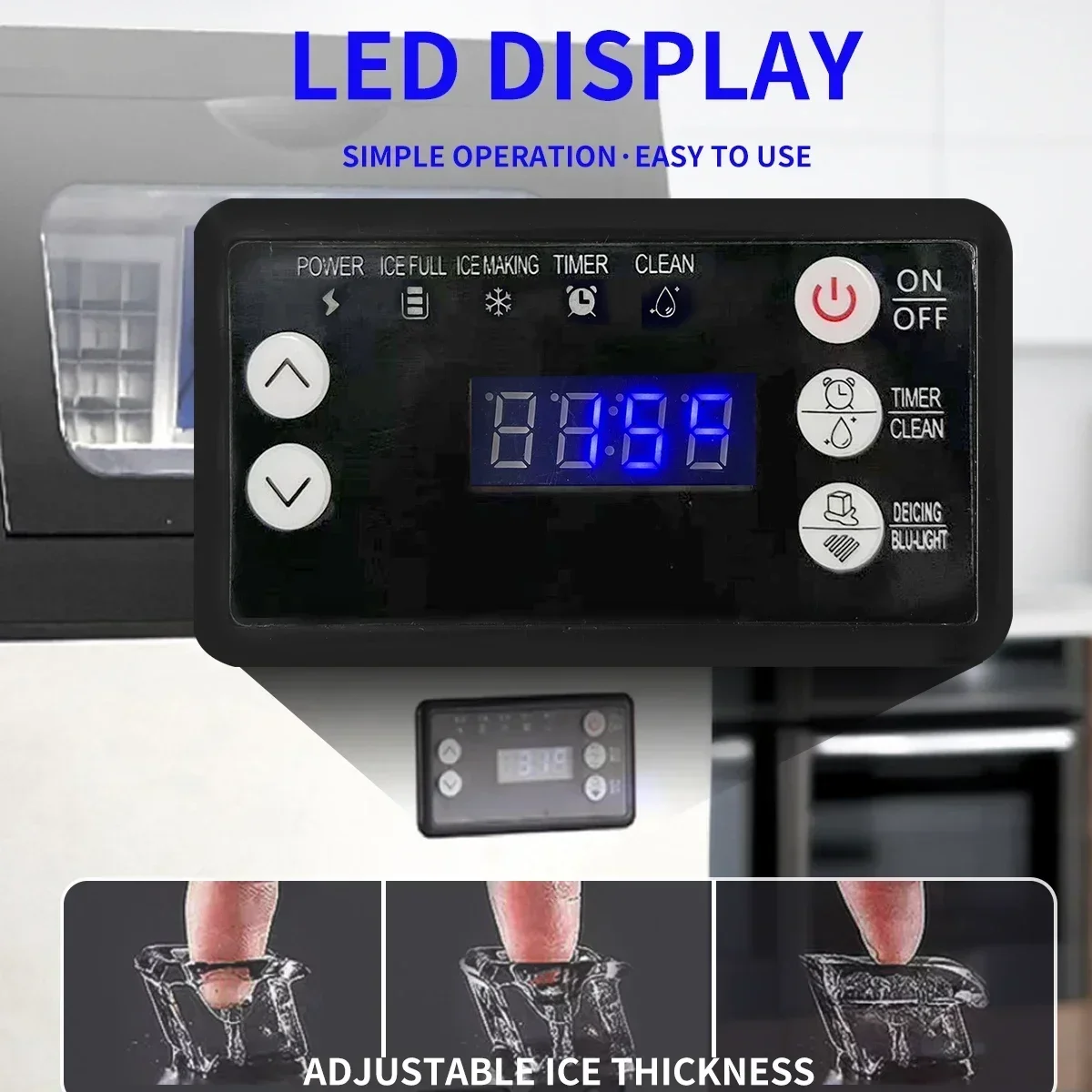 America Energy Saving 35 KG Table Top Ice Maker Machine for Small Business