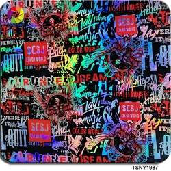 TSAUTOP TSNY1987 laser skull hydrographic dipping films water transfer printing wtp film