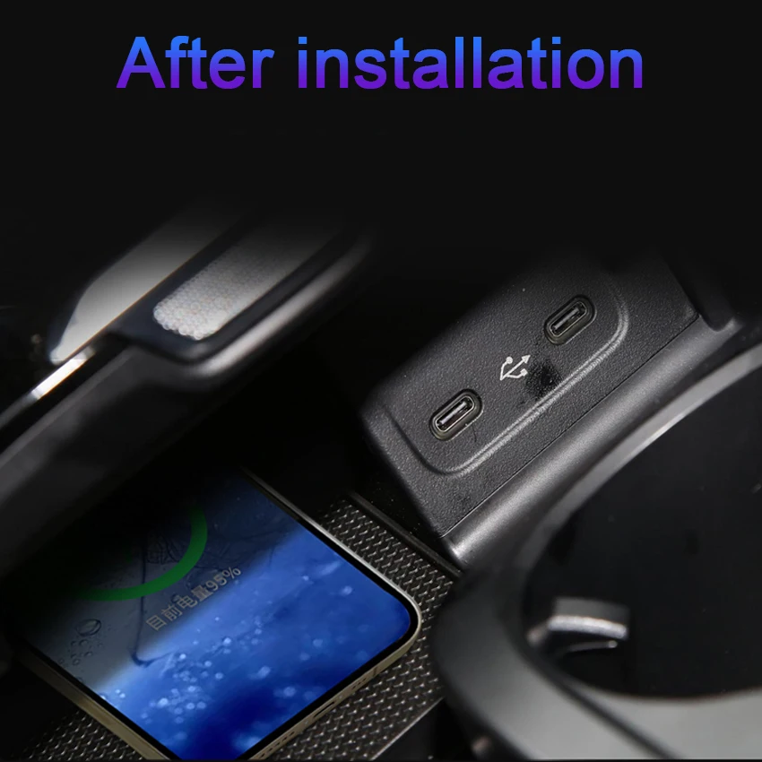 New! Wireless charger,on-board QI phone fast charging panel For Mercedes-Benz C Class C200L C260L S Class S450L S500L 2021 2022