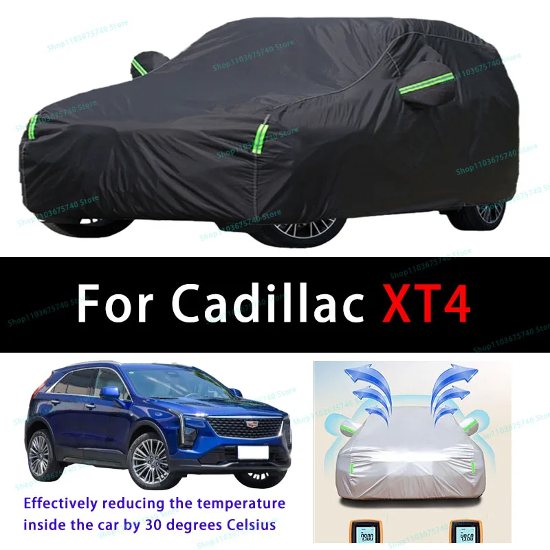 

For Cadillac XT4 Summer Full Car Covers Outdoor Sun uv Protection Dust Cooling Protective Auto Protective Cover