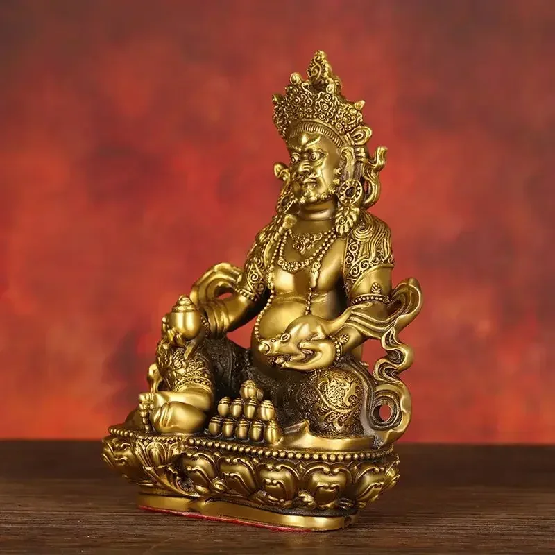 Feng shui Copper God of Wealth Ornaments Buddha Statue Home Office Decoration view 5
