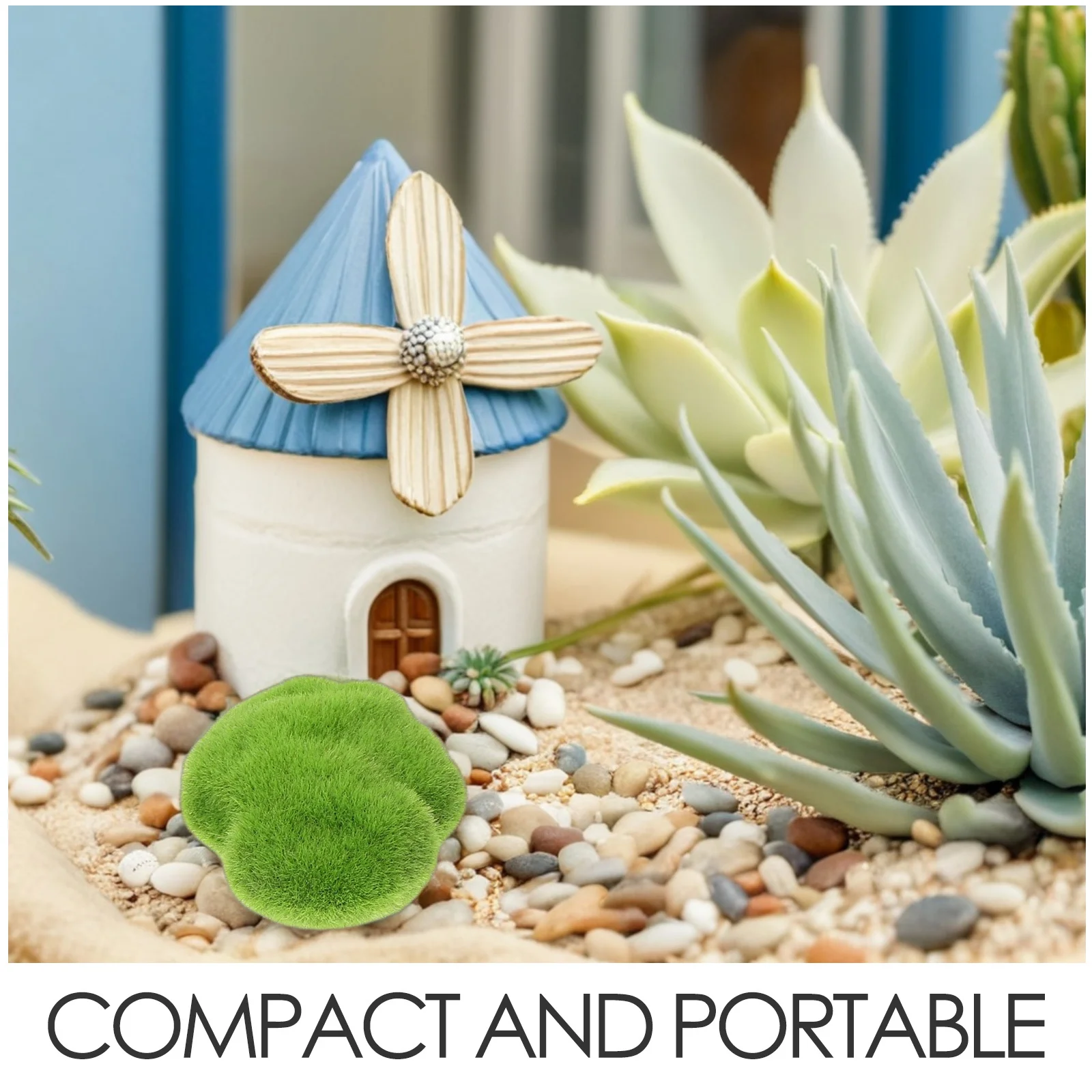 6 قطعة الأحجار الاصطناعية واقعية فو المغطاة الصخور لترتيب الأزهار الجنية حديقة الحرفية ديكور محاكاة حجر الطحلب