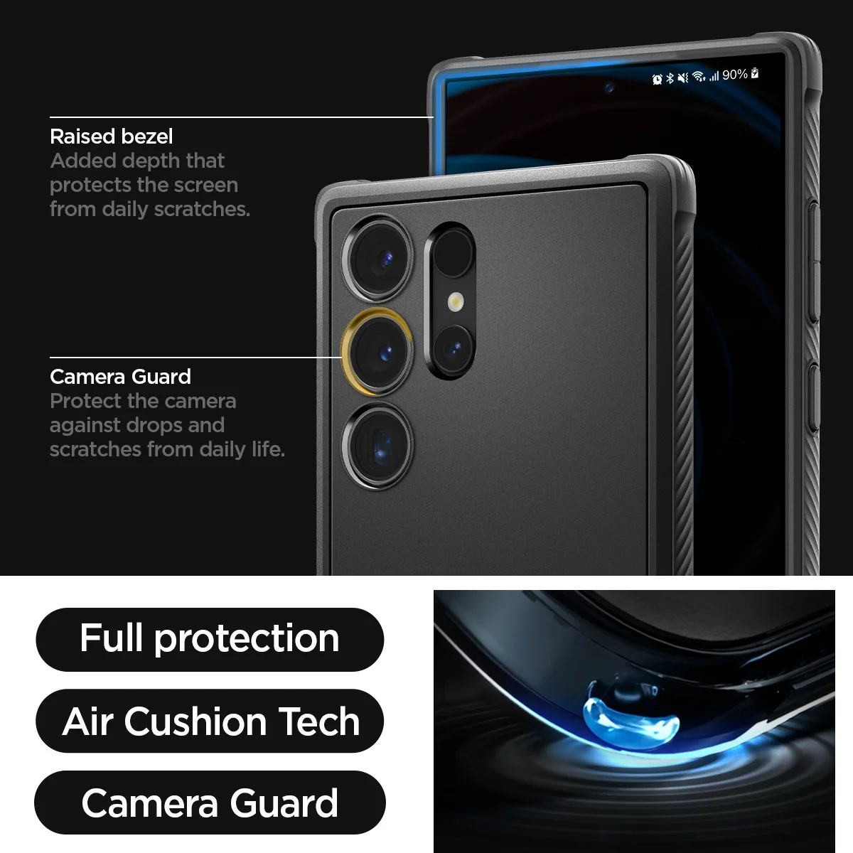 Etui Spigen Rugged Armor do Samsunga Galaxy S24 Ultra — zdjęcie produktu 4