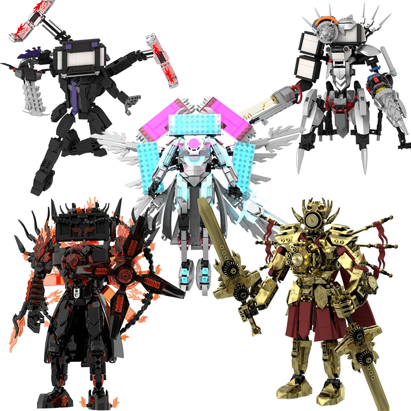 

Skibidi Туалет Строительные Блоки Игрушка Оператор Часы Человек Спикерман Телевизор Человек Дрильмен Компьютер Женщина G Человек Для Детей Рождественский Подарок