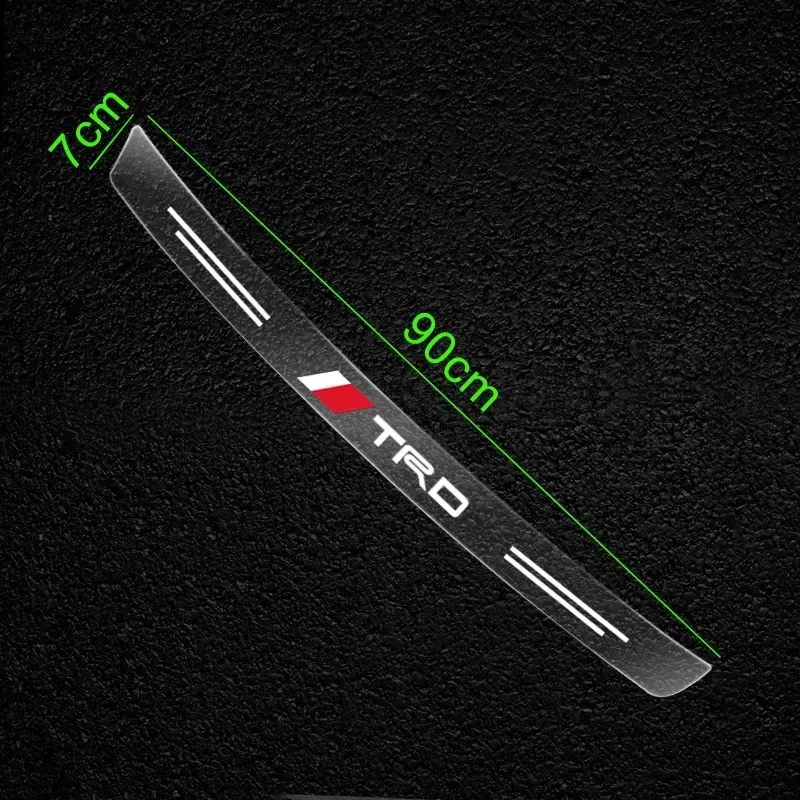 CarTransparent سيارة جذع شارة واقية ملصق اكسسوارات لتويوتا TRD شعار كورولا Chr أفينسيس يارس كامري سباق