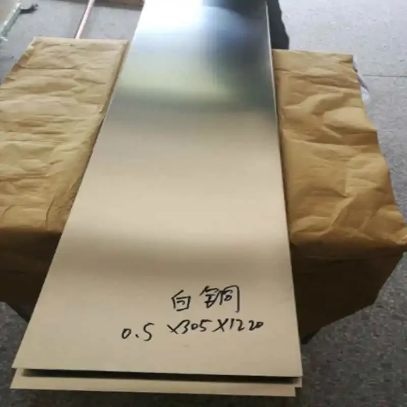 C7701 White Brass Plate Sheet Foil Strip Copper-nickel Cupronickel Argentan 18 Ni Tutenag 100 x 300 x 0.3/0.5/0.8/1/1.5mm