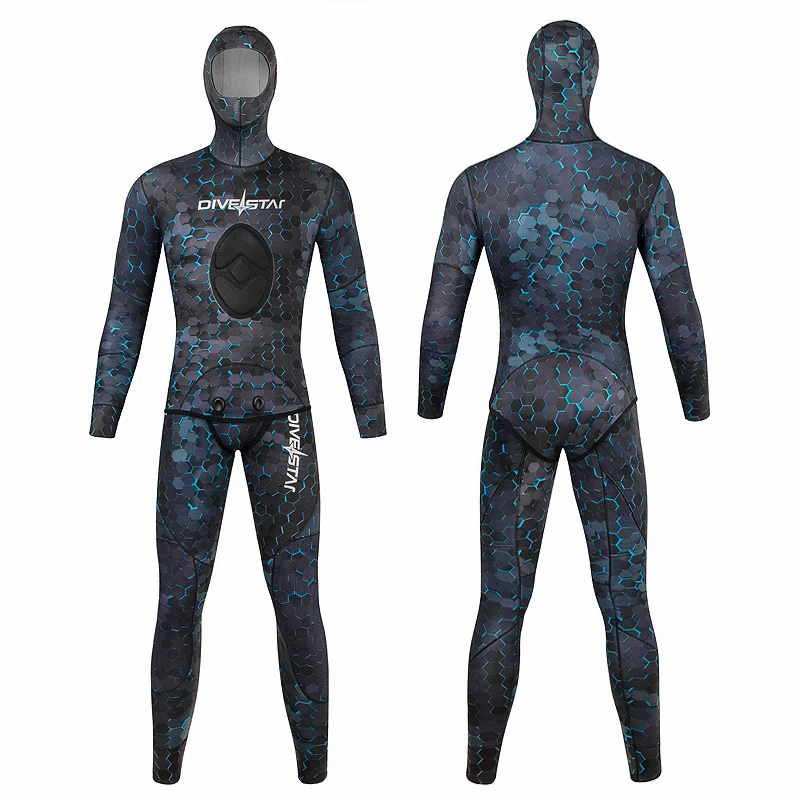 NEW Titanium coated Wetsuit 3mm/5mm Neoprene Spearfishing hunting Diving suit Keep warm freediving two-pieces Set