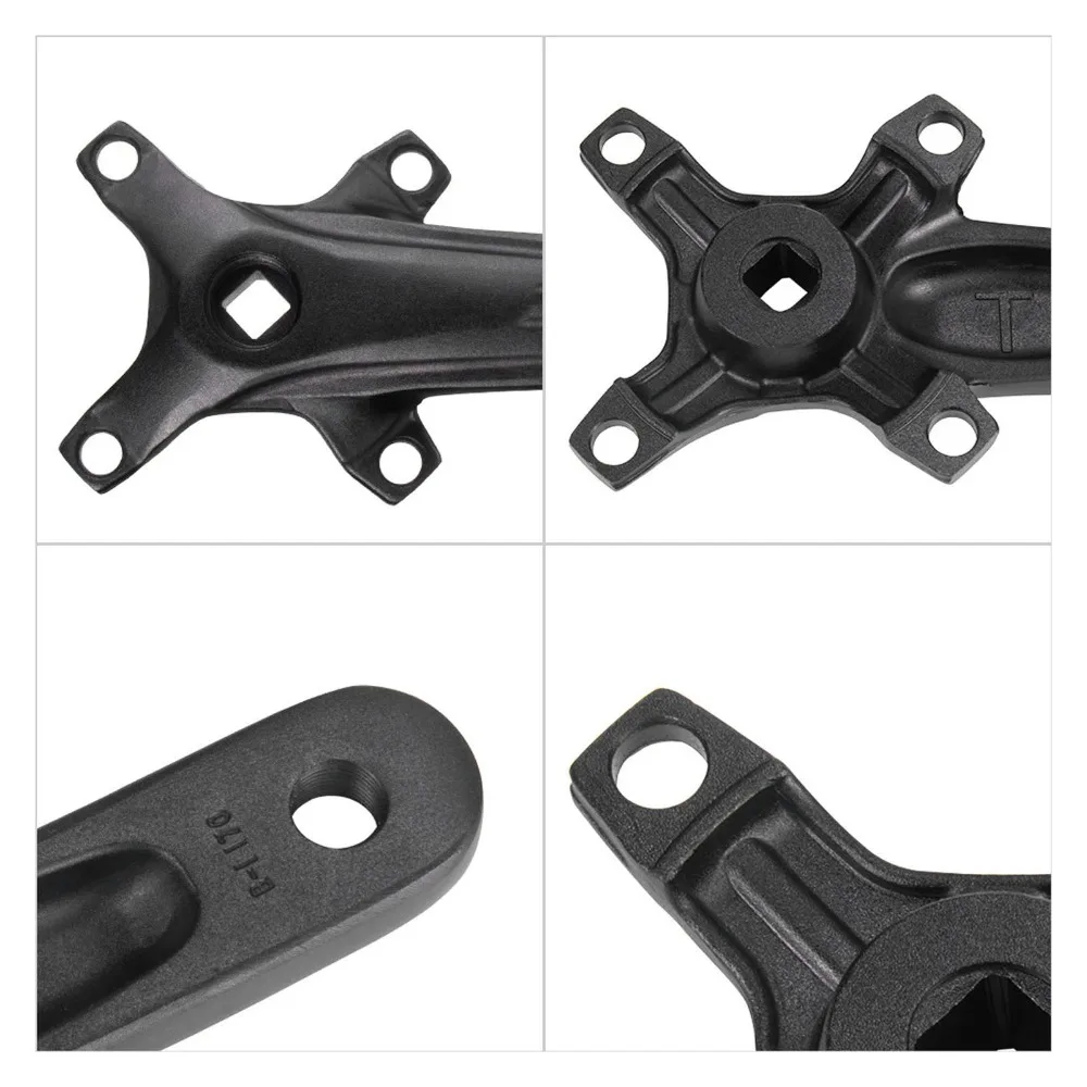 

104 BCD Bike Single Crankset Aluminum Alloy 34T Bike Crankset 7-12 Speed Compatible Lightweight Bike Crank Arm Set