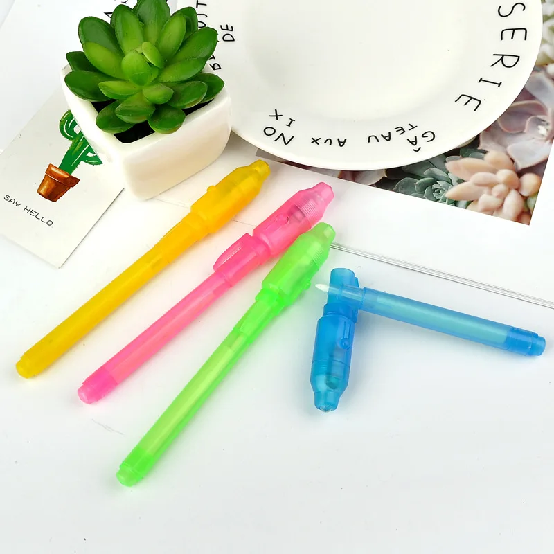 Light Invisible Ink Pen  Colorless  Money Detection Pens Learning Education Toys For Child Drawing Accessories