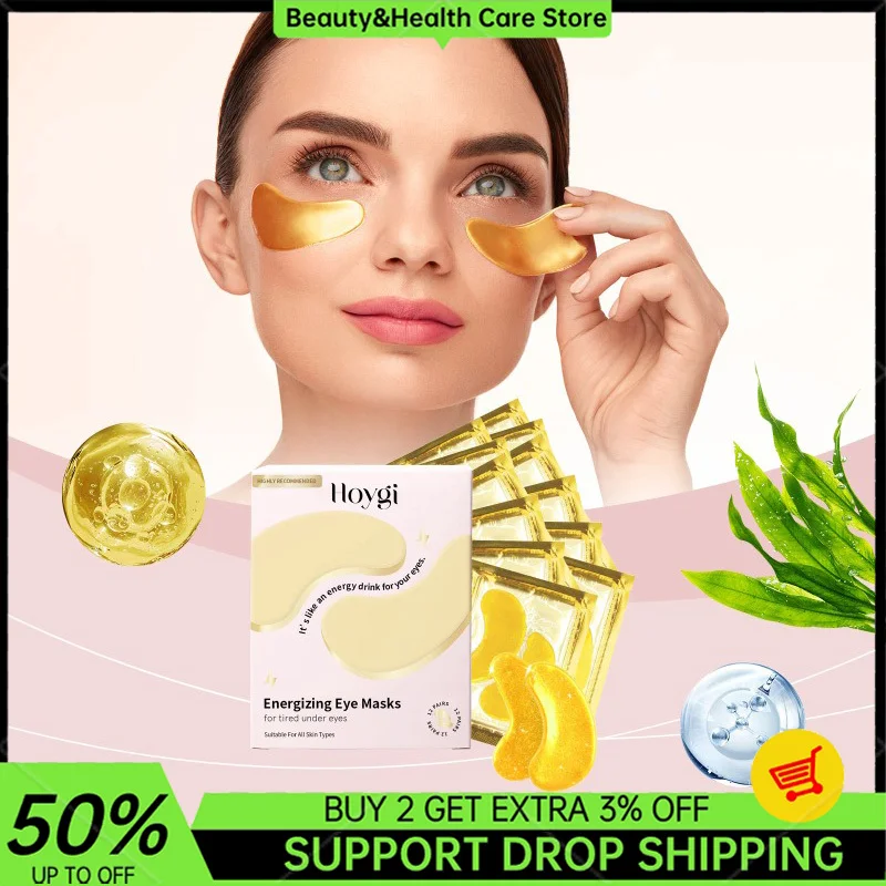 Energizing Eye Masks 12 Pairs for Removal Dark Circles Moisturizing Firming Collagen Under Eye Masks Skincare Korean Products