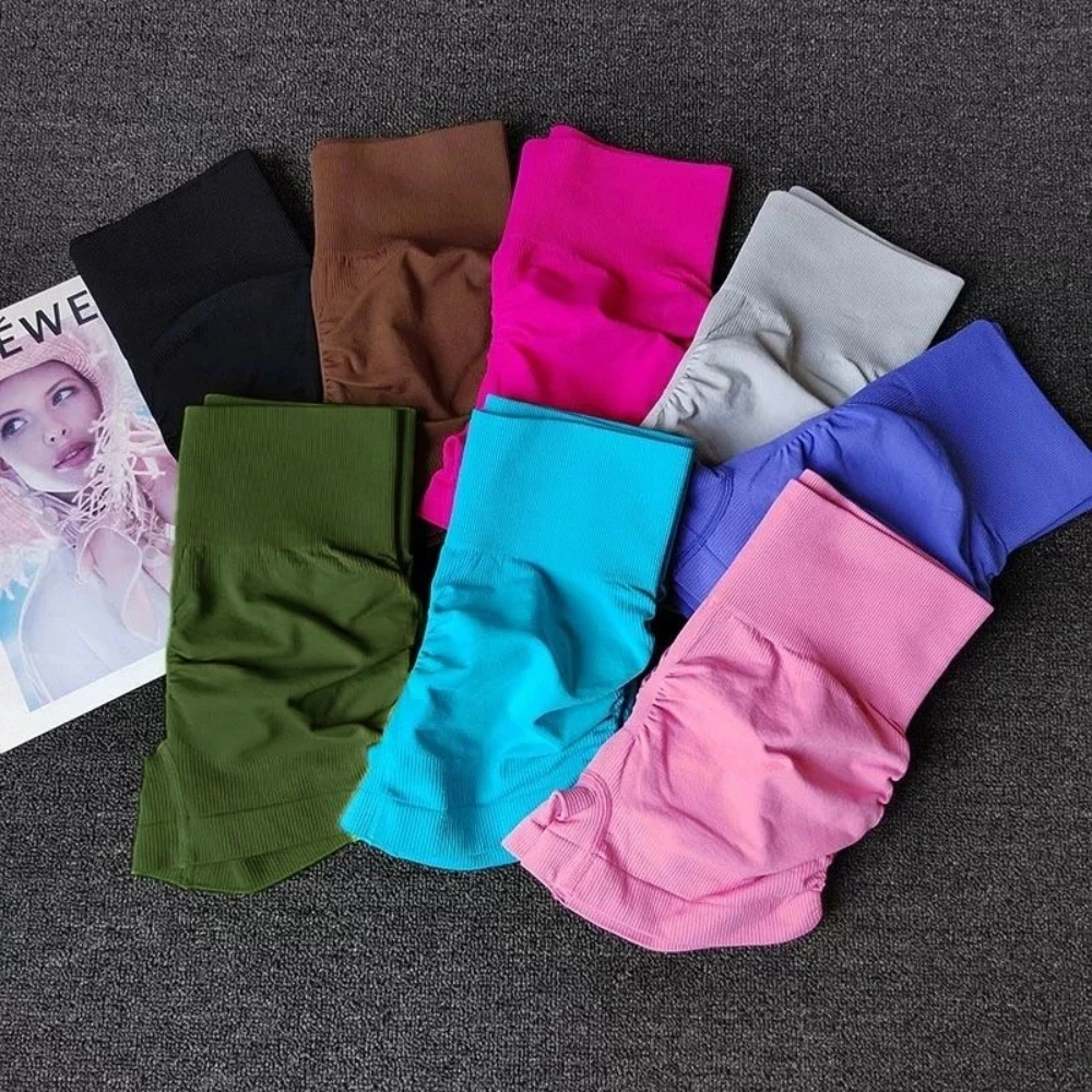 المرأة عارية الذراعين عبر حزام سترة رياضية اليوغا ممارسة اللياقة البدنية البدلة الخيوط مطوي الورك رفع السراويل مجموعة #3