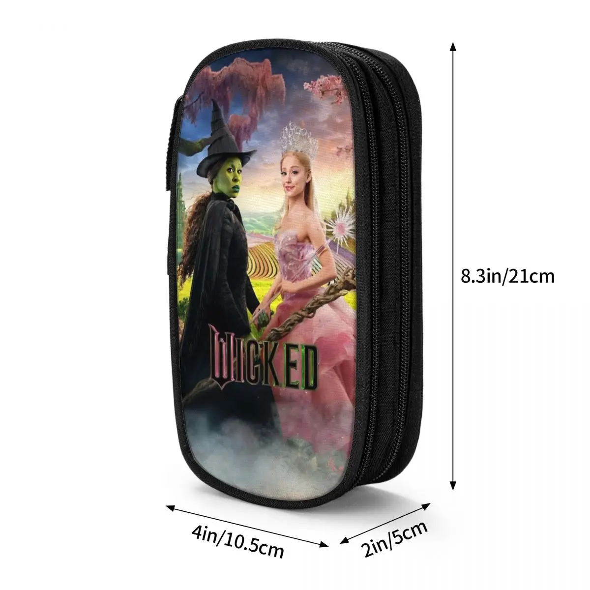 Wicked Movie Glinda и Elphaba Merch Коробка для ручек Косметичка для детей Музыкальный пленочный чехол для ручек Удивительный подарок