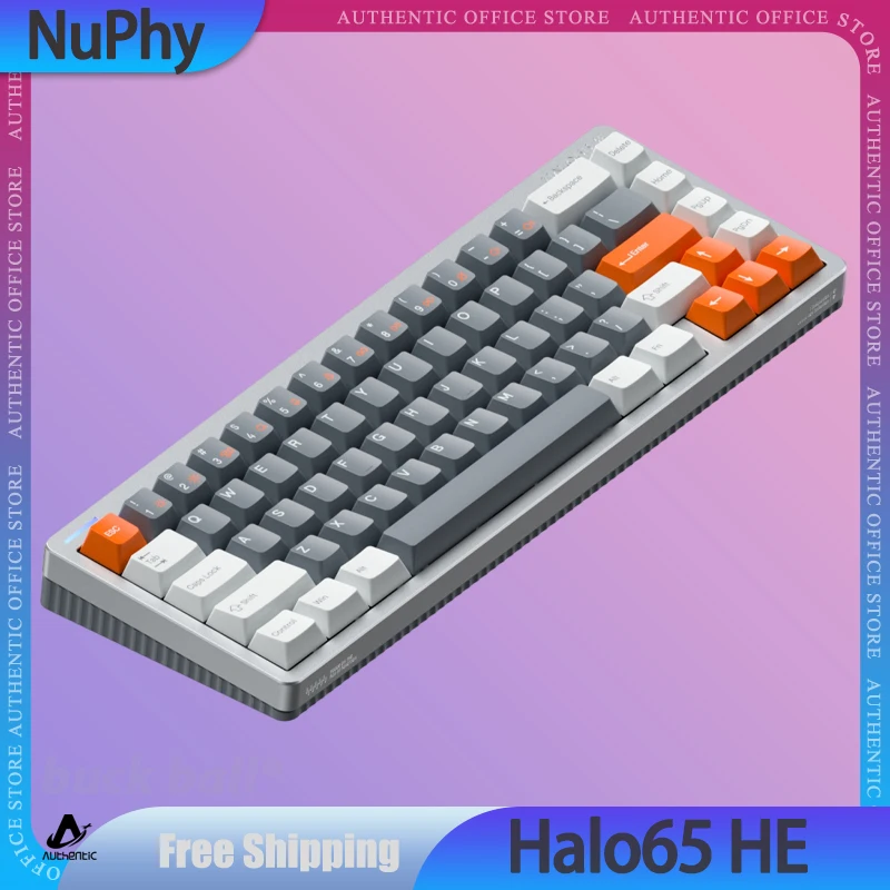 

Nuphy Halo65 HE Magnetic Switch Mechanical Keyboard Hot-Swap Wired Keyboards Gasket RGB RT Office Gaming Custom Keyboards Gifts